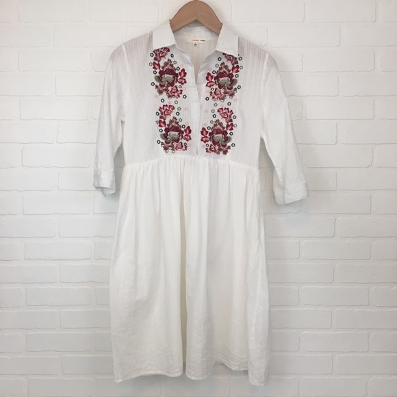 orange creek embroidered dress